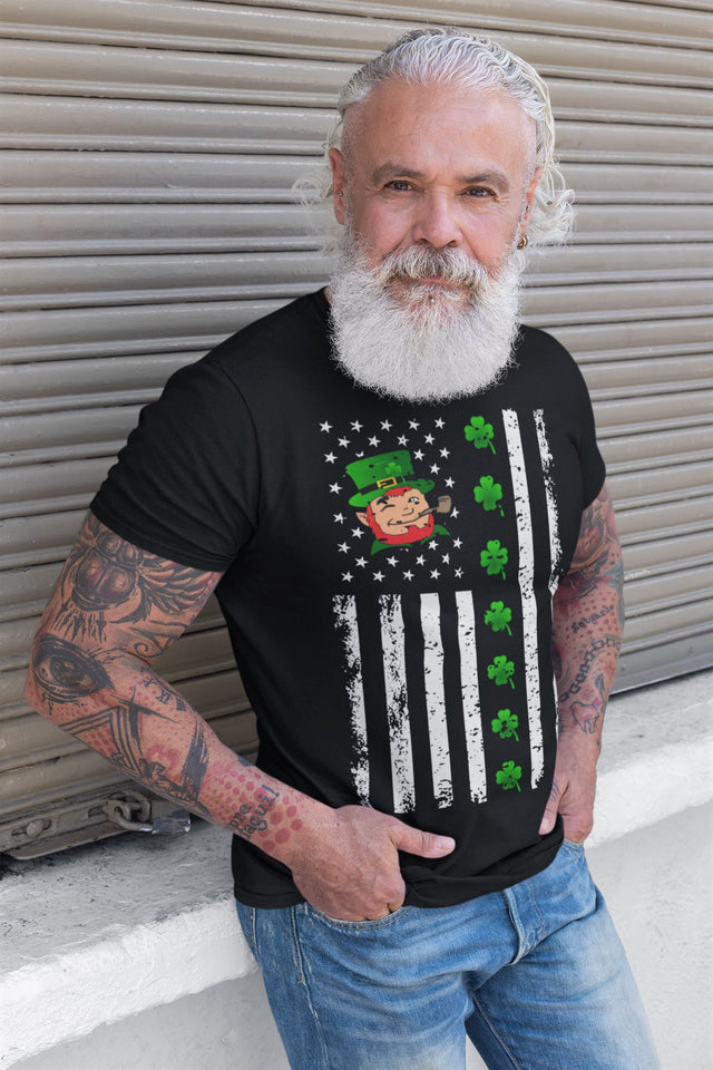 leprechaun with USA flag svg SVG Isabella Machell 