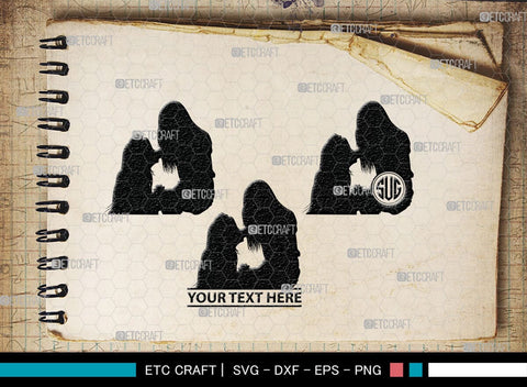 Lesbian Couple Monogram, Lesbian Couple Silhouette, Lesbian Couple SVG, Couple Svg, Homosexual Svg, Woman Lovers Svg, SB00374 SVG ETC Craft 