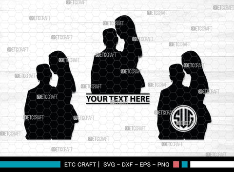 Lesbian Couple Monogram, Lesbian Couple Silhouette, Lesbian Couple SVG, Couple Svg, Homosexual Svg, Woman Lovers Svg, SB00374 SVG ETC Craft 