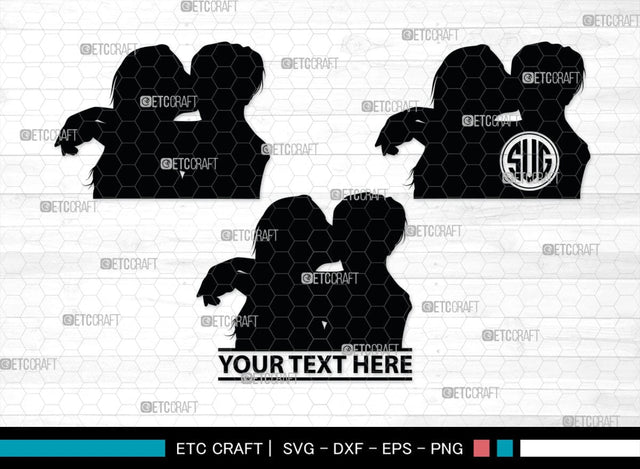 Lesbian Couple Monogram, Lesbian Couple Silhouette, Lesbian Couple SVG, Couple Svg, Homosexual Svg, Woman Lovers Svg, SB00374 SVG ETC Craft 