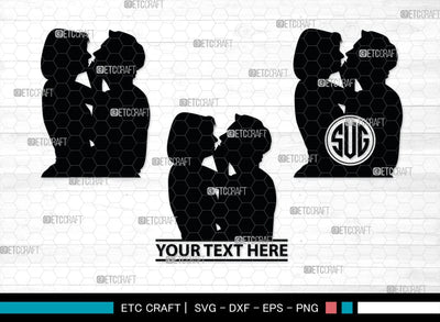 Lesbian Couple Monogram, Lesbian Couple Silhouette, Lesbian Couple SVG, Couple Svg, Homosexual Svg, Woman Lovers Svg, SB00374 SVG ETC Craft 