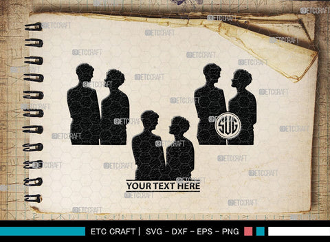 Lesbian Couple Monogram, Lesbian Couple Silhouette, Lesbian Couple SVG, Couple Svg, Homosexual Svg, Woman Lovers Svg, SB00374 SVG ETC Craft 