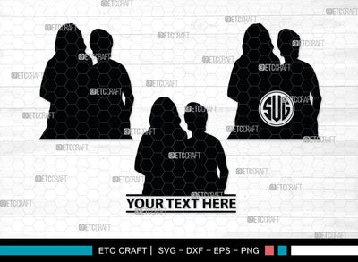 Lesbian Couple Monogram, Lesbian Couple Silhouette, Lesbian Couple SVG, Couple Svg, Homosexual Svg, Woman Lovers Svg, SB00374 SVG ETC Craft 