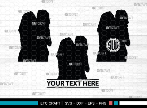 Lesbian Couple Monogram, Lesbian Couple Silhouette, Lesbian Couple SVG, Couple Svg, Homosexual Svg, Woman Lovers Svg, SB00374 SVG ETC Craft 