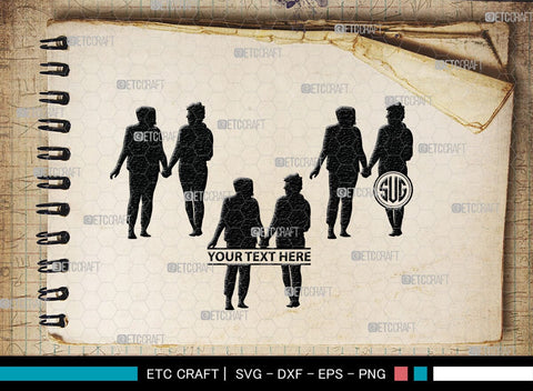 Lesbian Couple Monogram, Lesbian Couple Silhouette, Lesbian Couple SVG, Couple Svg, Homosexual Svg, Woman Lovers Svg, SB00374 SVG ETC Craft 