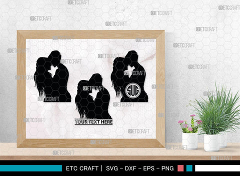 Lesbian Couple Monogram, Lesbian Couple Silhouette, Lesbian Couple SVG, Couple Svg, Homosexual Svg, Woman Lovers Svg, SB00374 SVG ETC Craft 