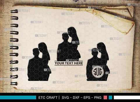 Lesbian Couple Monogram, Lesbian Couple Silhouette, Lesbian Couple SVG, Couple Svg, Homosexual Svg, Woman Lovers Svg, SB00374 SVG ETC Craft 