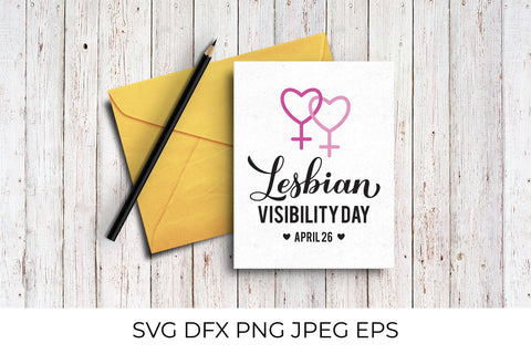 Lesbian Visibility Day SVG LaBelezoka 