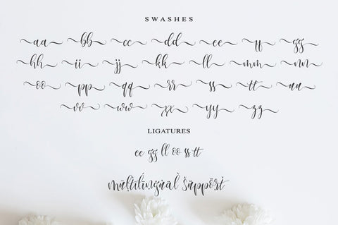 lesley script Font Anastasia 