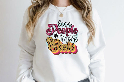Less People More Cats Sublimation SVGArt 