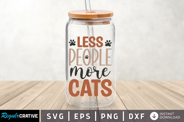Less people more cats SVG SVG Regulrcrative 