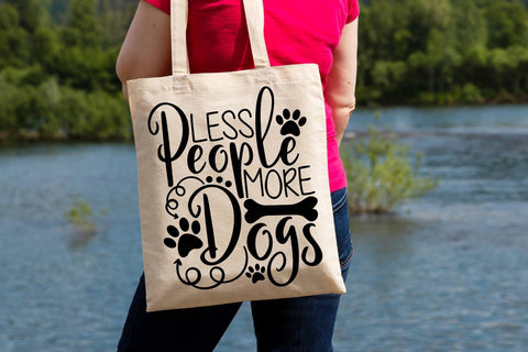 Less People More Dogs| Dog Lover SVG Cutting Files. SVG CosmosFineArt 
