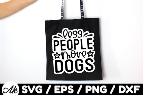 Less people more dogs Stickers SVG akazaddesign 