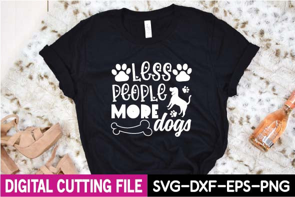 less people more dogs SVG designer krishna 