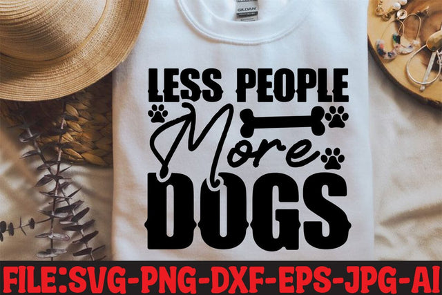 Less People More Dogs SVG MStudio 
