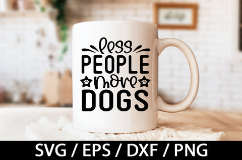 Less people more dogs svg SVG akazaddesign 