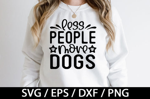 Less people more dogs svg SVG akazaddesign 