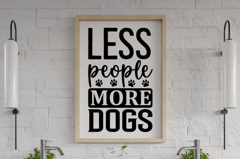 Less people more dogs SVG SVG Regulrcrative 