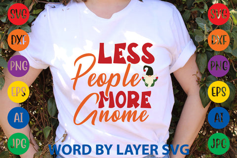 Less People More Gnome, Gnome SVG SVG Rafiqul20606 