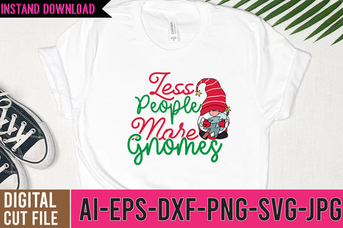 less People More Gnomes SVG Cut File,Gnome SVG Design,Gnome SVG Bundle SVG BlackCatsMedia 