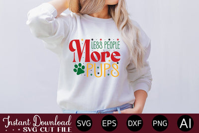 Less People More Pups Svg SVG designmaster24 