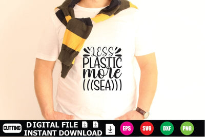 Less Plastic More Sea SVG Shahin alam 