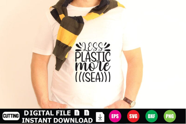 Less Plastic More Sea SVG Shahin alam 