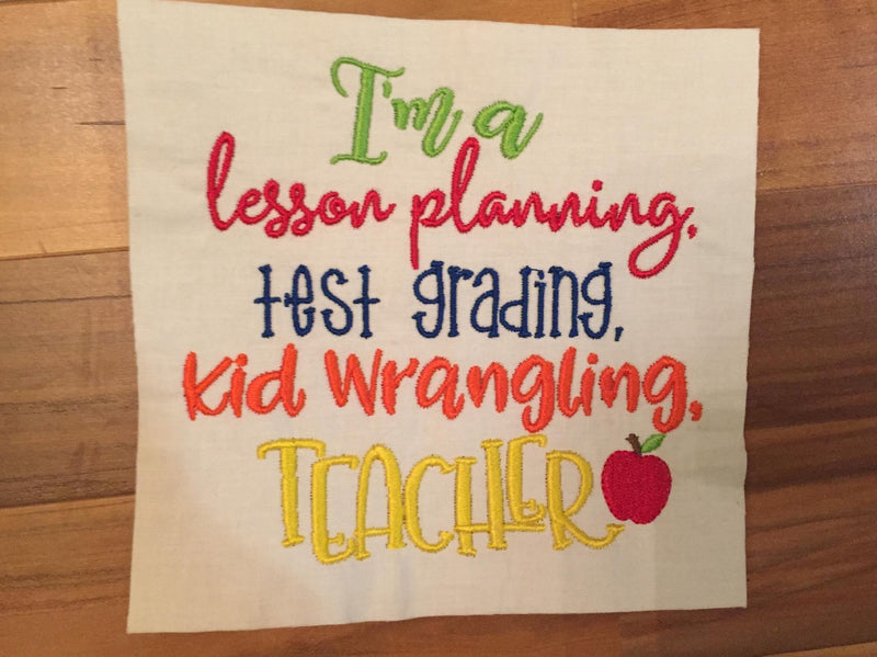 Lesson Planning Teacher Embroidery Embroidery/Applique MissMarysEmbroidery 