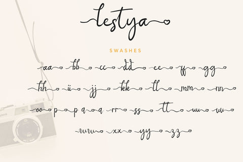 Lestya modern handwritten Font LetterdayStudio 