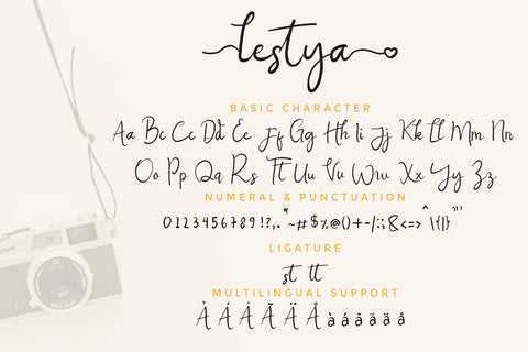 Lestya modern handwritten Font LetterdayStudio 