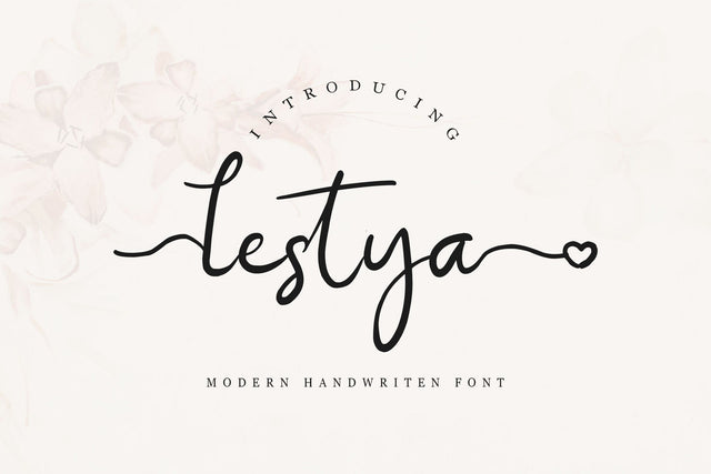 Lestya modern handwritten Font LetterdayStudio 