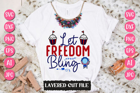 Let Freedom Bling SVG Cut File SVG Newmockups 