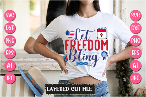 Let Freedom Bling SVG Cut File SVG Newmockups 