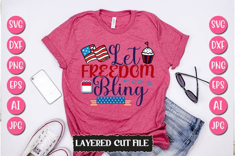 Let Freedom Bling SVG Cut File SVG Newmockups 
