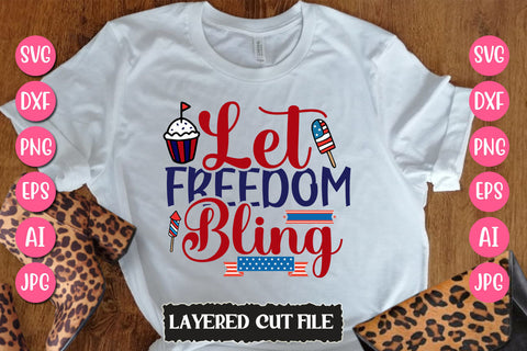 Let Freedom Bling SVG Cut File SVG Newmockups 