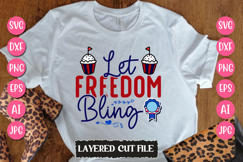 Let Freedom Bling SVG Cut File SVG Newmockups 