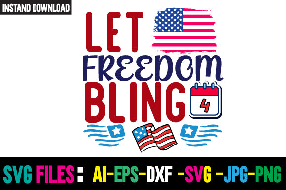 Let Freedom Bling SVG Cut File SVG Newmockups 