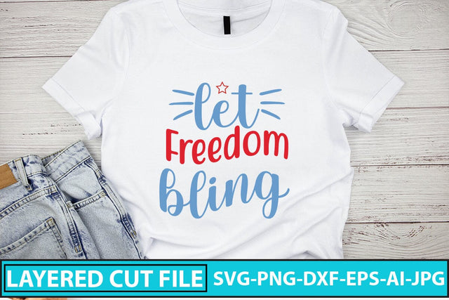 Let Freedom Bling SVG Cut File SVG Syaman 