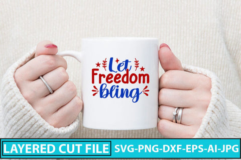 Let Freedom Bling SVG Cut File SVG Syaman 