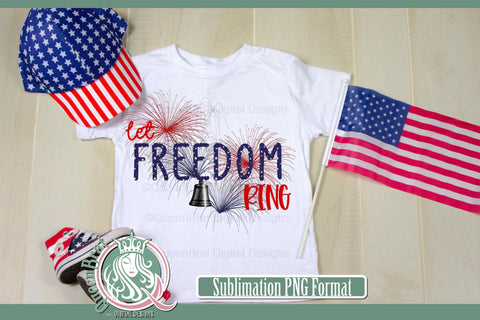 Let Freedom Ring Sublimation Sublimation QueenBrat Digital Designs 