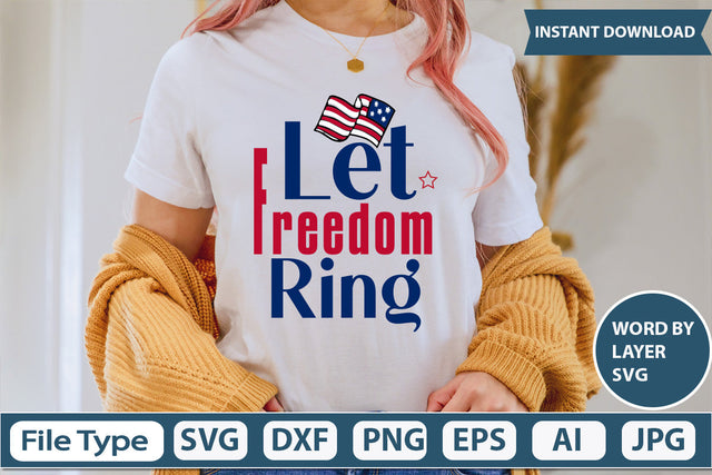Let Freedom Ring Svg Cut File SVG DesignPlante 503 