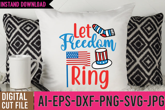 Let Freedom Ring SVG Cut Files SVG BlackCatsMedia 
