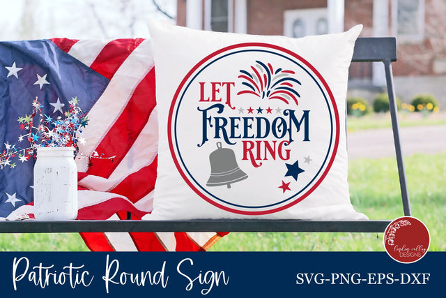 Let Freedom Ring SVG-Patriotic SVG-4th of July SVG SVG Linden Valley Designs 
