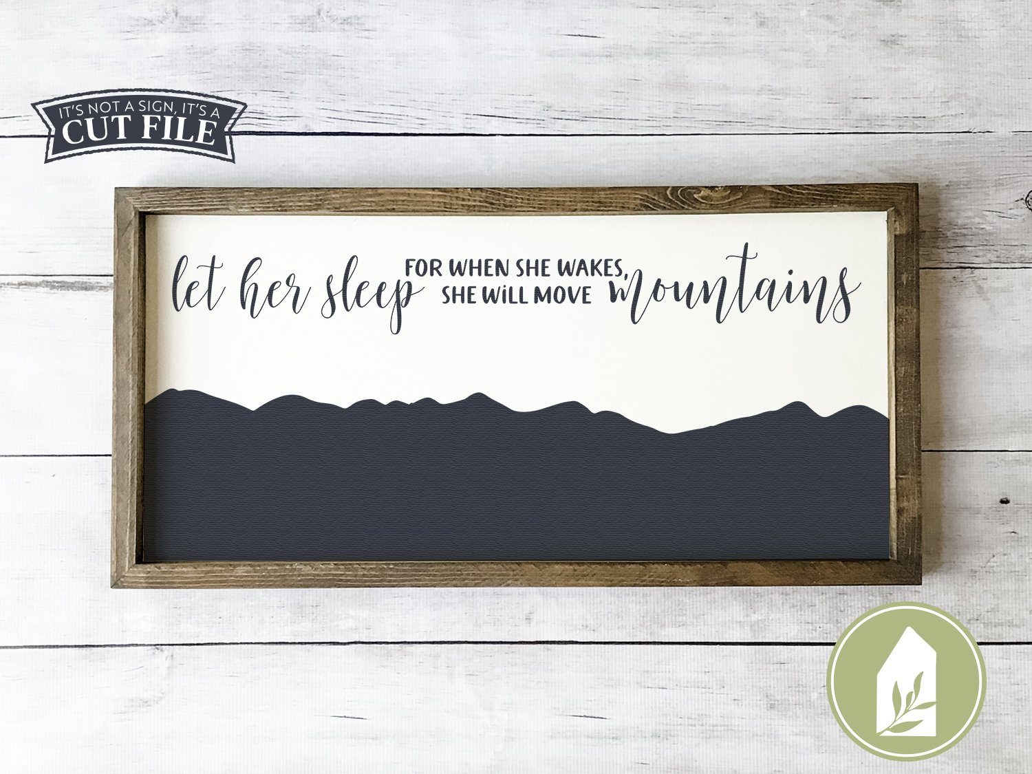 Let Her Sleep SVG | Kids svg | Farmhouse Nursery SVG - So Fontsy