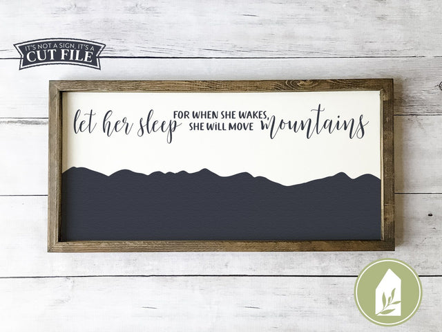 Let Her Sleep SVG | Kids svg | Farmhouse Nursery SVG SVG LilleJuniper 