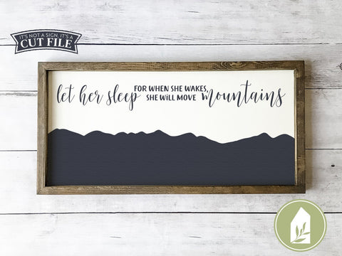 Let Her Sleep SVG | Kids svg | Farmhouse Nursery SVG SVG LilleJuniper 