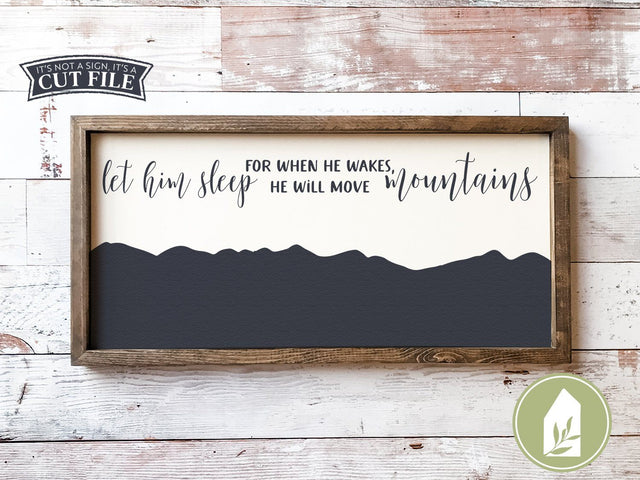 Let Him Sleep SVG | Kids svg | Farmhouse Nursery SVG SVG LilleJuniper 