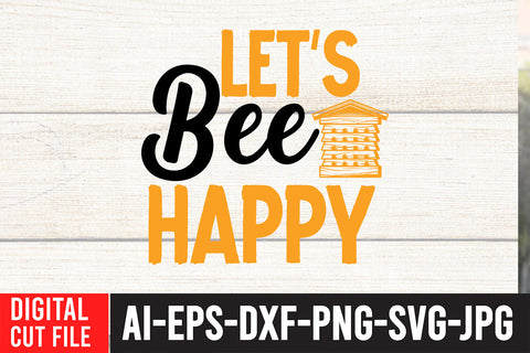 Let it Bee SVG Cut File SVG BlackCatsMedia 