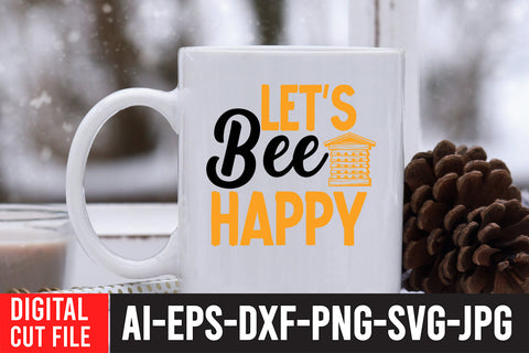 Let it Bee SVG Cut File SVG BlackCatsMedia 