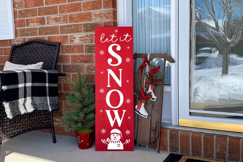 Let It Snow | Christmas Porch Sign SVG SVG CraftLabSVG 